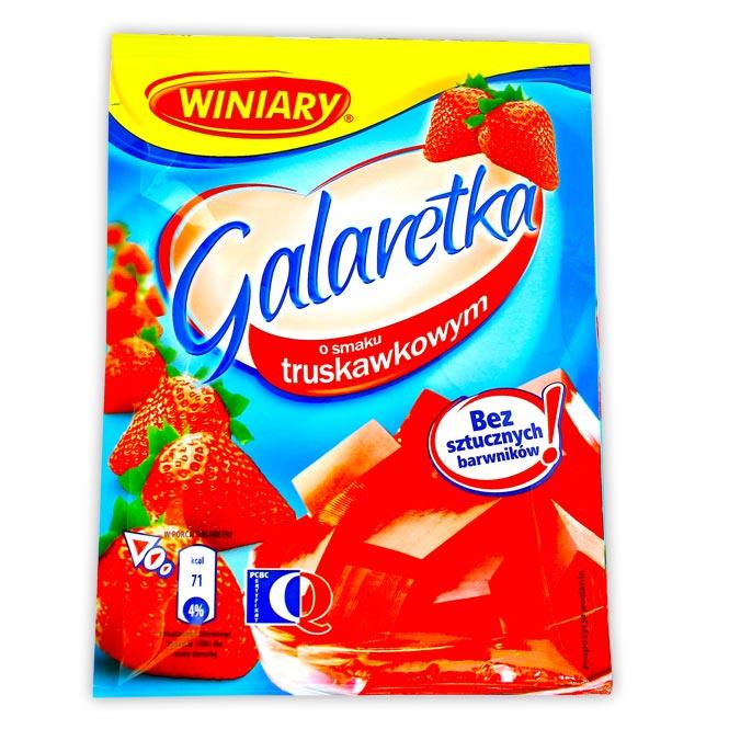 Galaretka o smaku Truskawkowym 75 gr  x 22 st / Geleepulver  Erdbeere Winiary