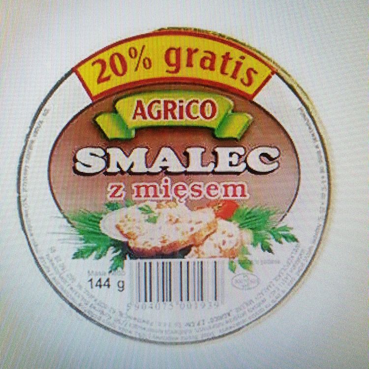 Konserwa smalec z mięsem 144g/12szt Agrico