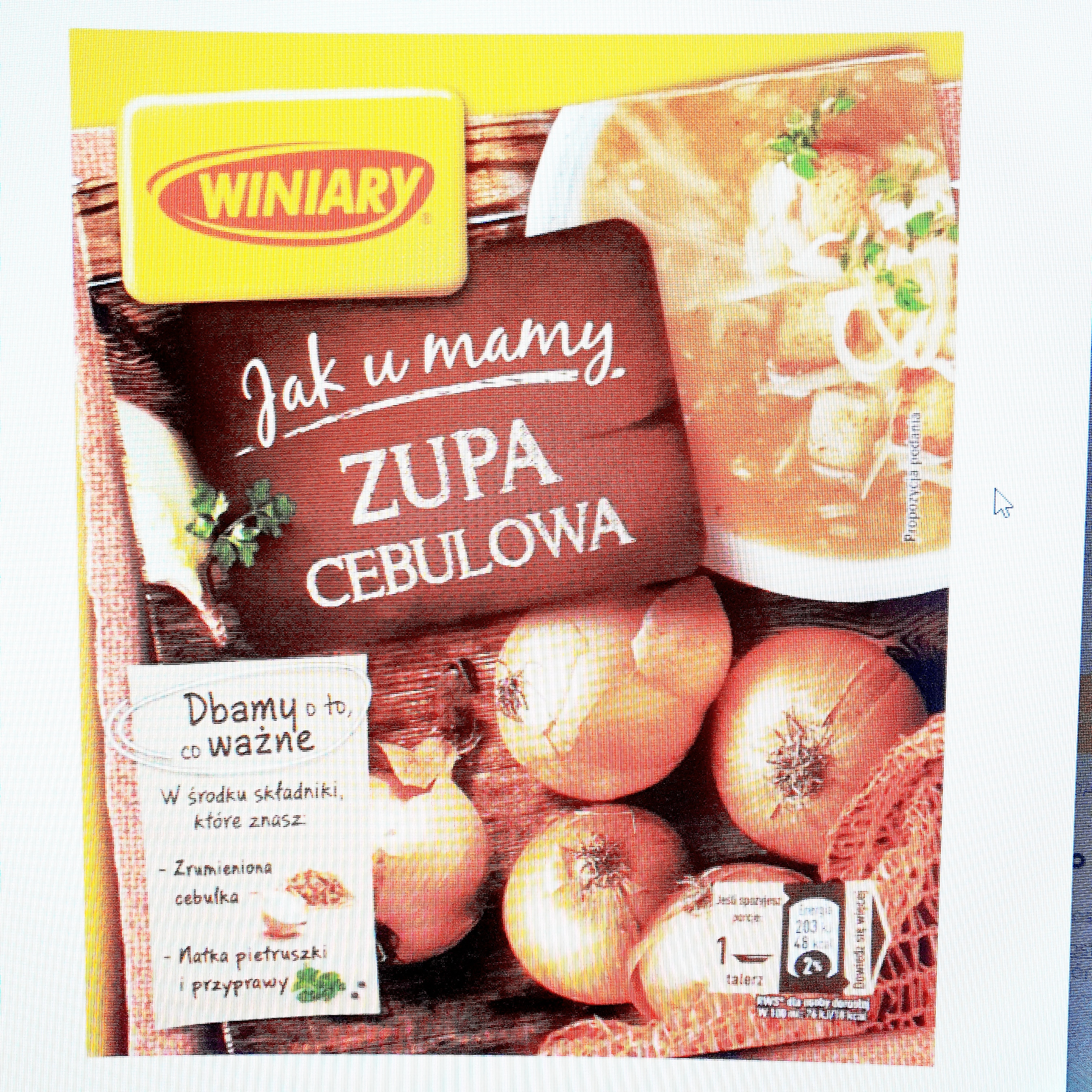 Jak u Mamy Cebulowa 28st x 31 gr  (  Zwiebel Suppen )