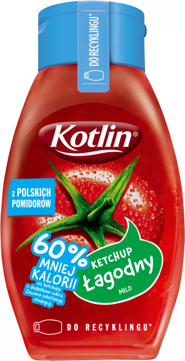 Kotlin Ketchup Lagodny 450g x 6st  60%-Cal