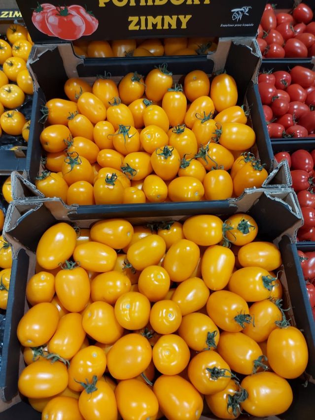 Eier Tomaten  SLIWKOWE Gelbe 6 kg kiste