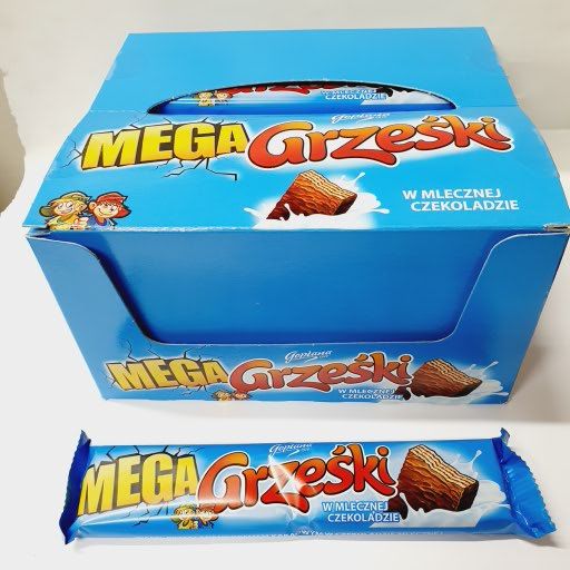 Grzeski Schokoladowe  MLETZNA ( Blau )  Wafeln 48g x 36st       Waffelriegel