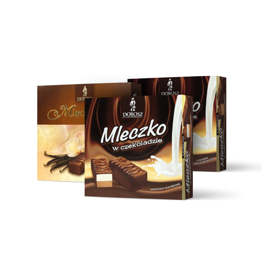 Mleczko  "Vanile -Schokolad "   400g x 10 st Dobosz  Vogelmilch