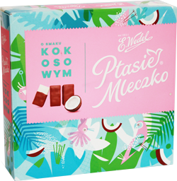 E.Wedel Ptasie Mleczko Kokos Rajska Wyspa 340g x 18St. (Vogelmilch mit Kokosnuss Geschmack)