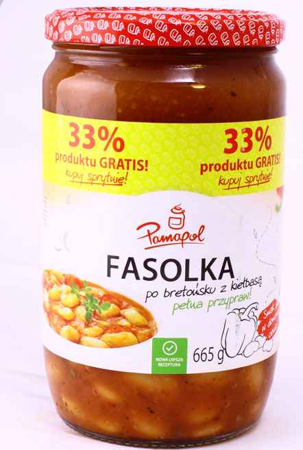 Pamapol Fasolka po bretonsku z kielbasa 8St. x 500ml