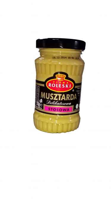 Mustarda Stolowa Roleski 175 gr x 10 st   Senf