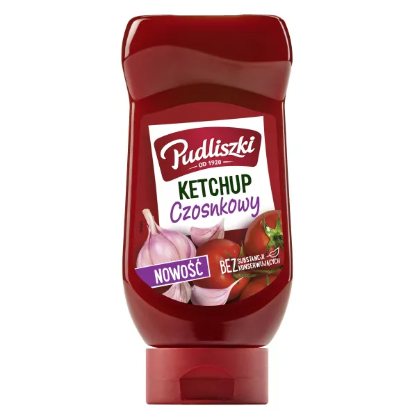 Pudliszki Ketchup Czosnkowy  480g x 8St.  NEUE ( Mit Knoblauch )