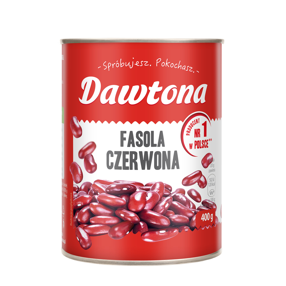 Dawtona Fasola czerwona konserwowa 400g x 6St. ( Bohnen Rot)