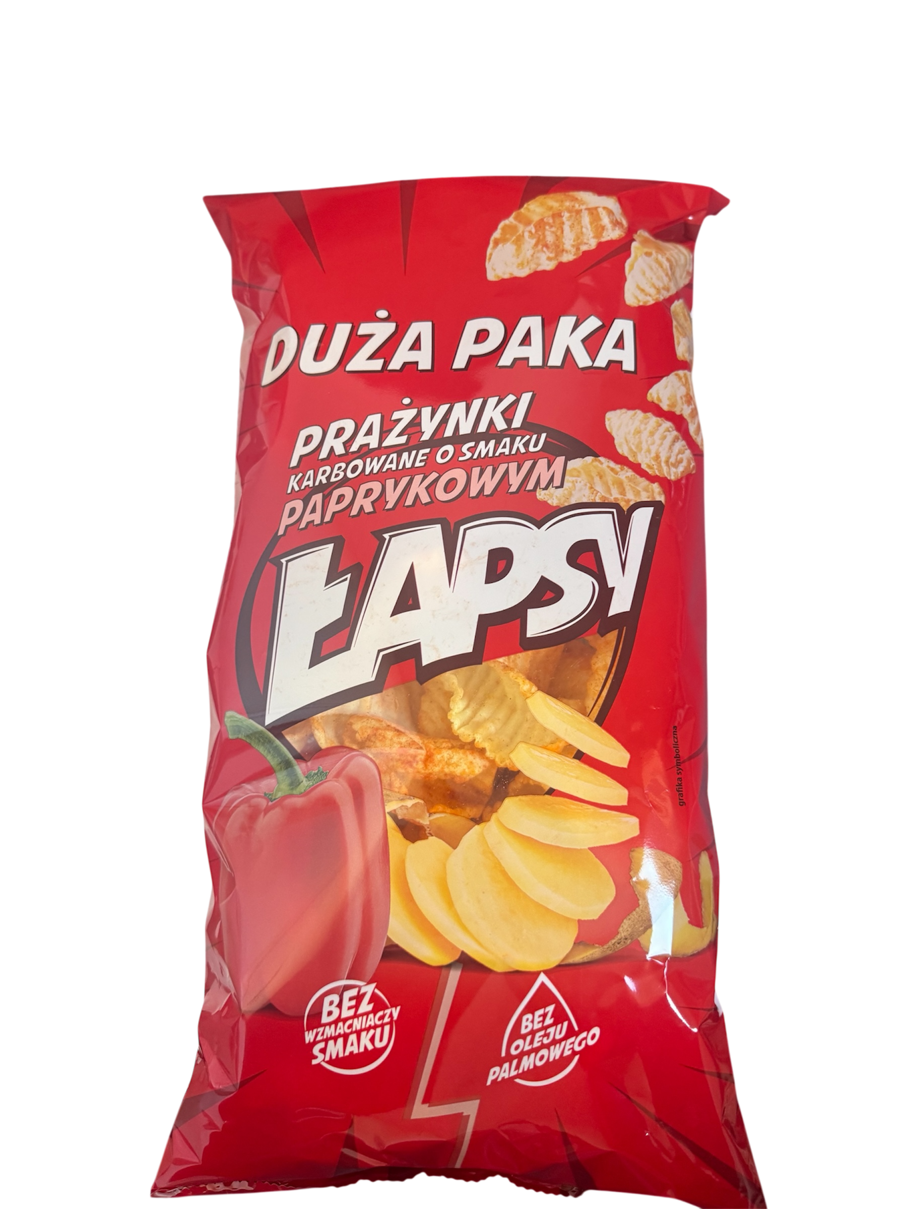 Lapsy Prazynki ziemniaczane Paprykowe 110g x 16st (Paprika chips)