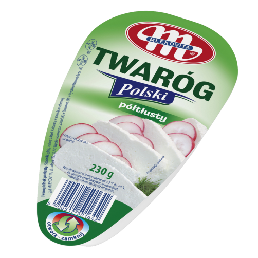 Mlekovita Twarog 4 % Halbfett 230 g x 8 st   Frischkäse