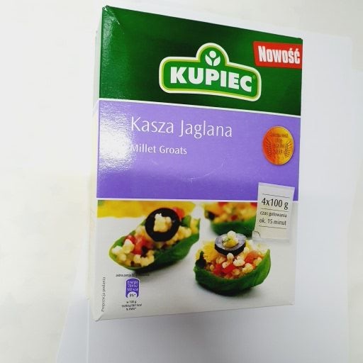 Kupiec Kasza Jaglana 4x100 gr x12st-