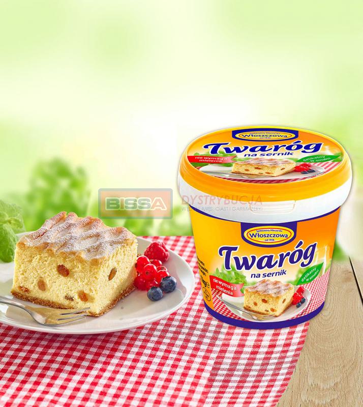 Tworog Wloszczowa in Eimer  1litrx6st               TWARÓG NA SERNIK 1KG