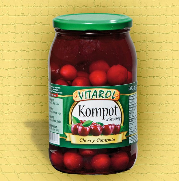 Kompott Kirsche 900 ml x 8 st Vitarol