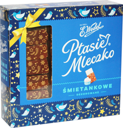 E.Wedel Ptasie Mleczko Smietankowe 340g x 18St. (Vogelmilch mit Sahnemilch Geschmack)