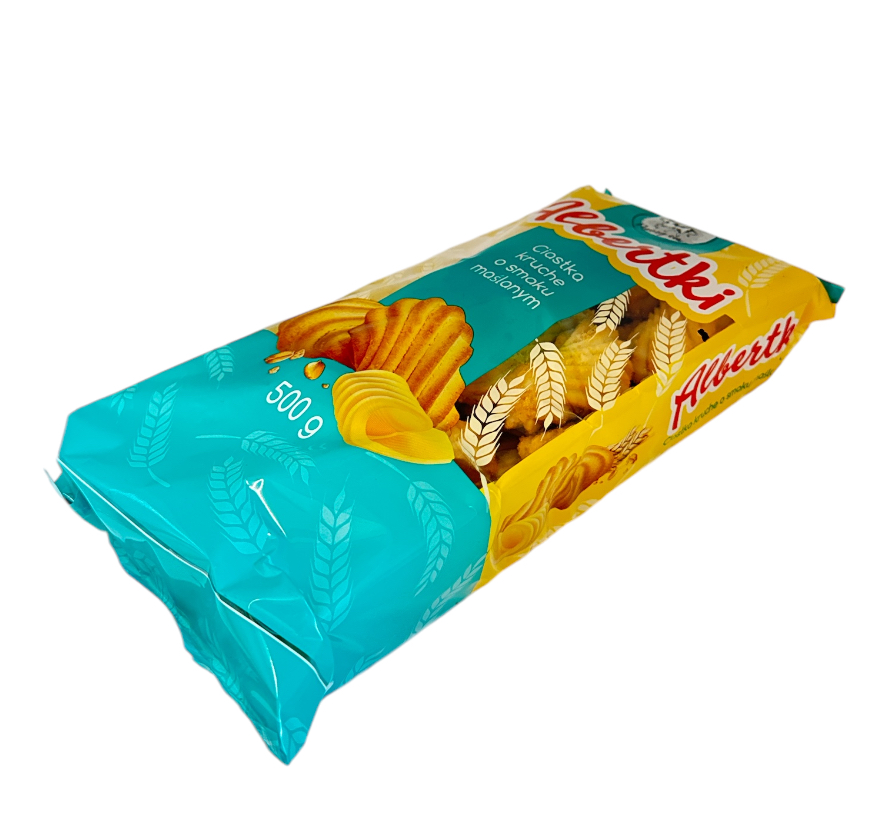 Albertki Ciastka Kruche o smaku maslanym 500g x 8st (Butter Kekse) Flying cow