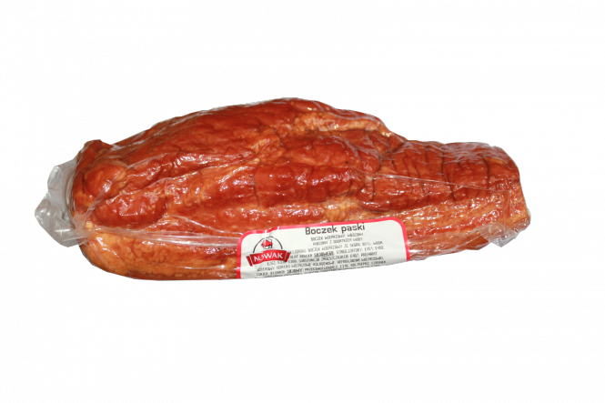 Boczek Paski ( Geräucherte Speck mit Fleisch ) Firma Nowak  ca.400gr st