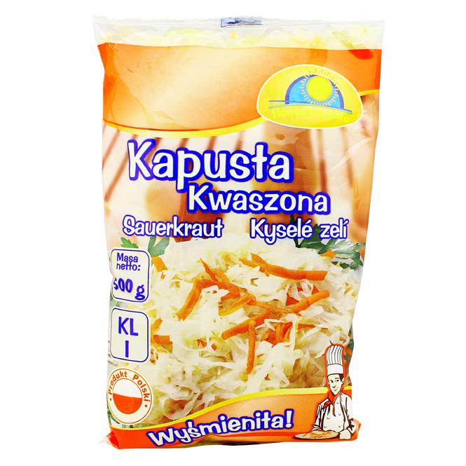 Sloneczne pole Kapusta Kwaschona 500g x 24St. ( Sauerkraut )   FRISCHE Wahre