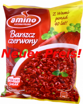 Amino Barsz Zerwony 60 gr x 22 st      Instantsuppen / Rote Beete Suppe