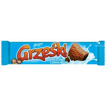 Grzeski Wafel w MLECZNEJ Schokolade 36g x36 st   Waffelriegel