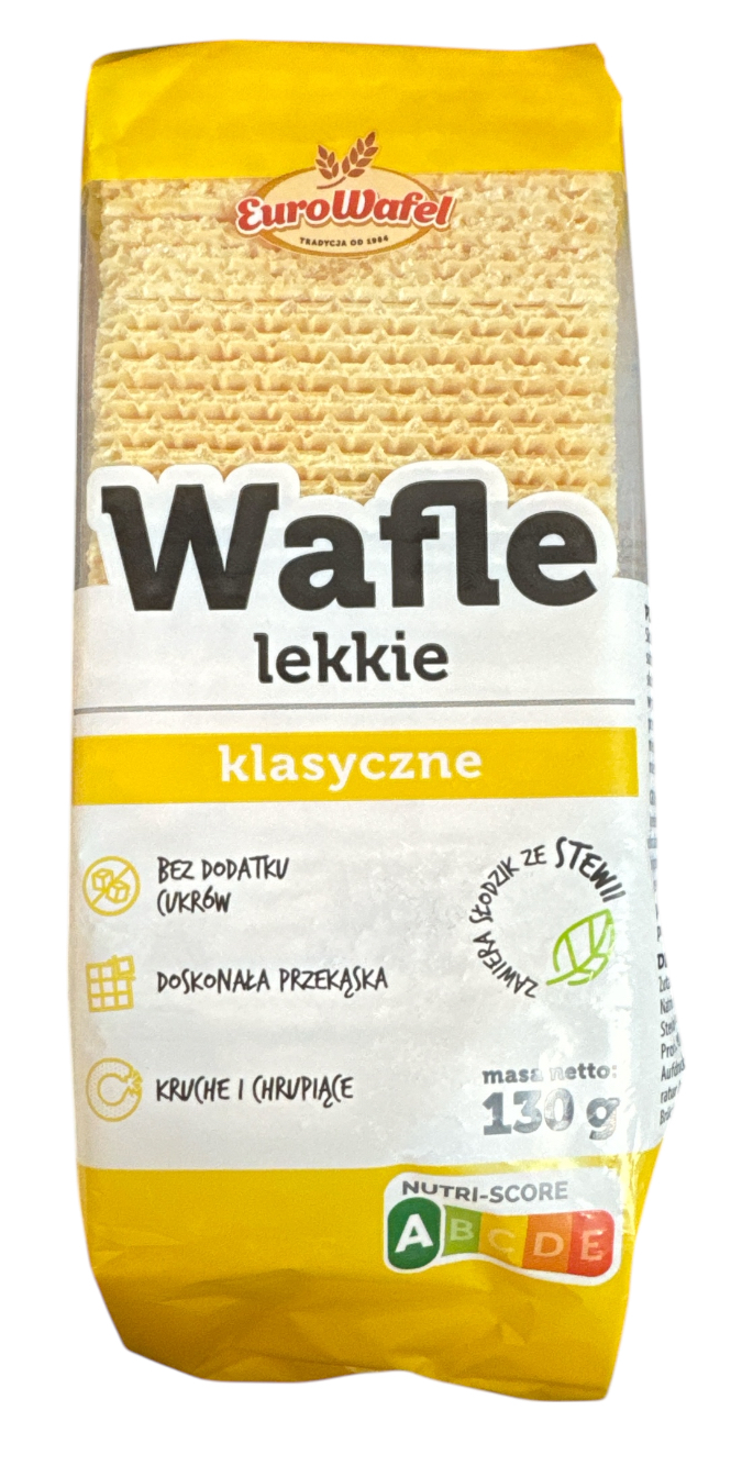 Euro Wafle Lekkie Klasyczne 130g x 12st (klassische Waffeln)