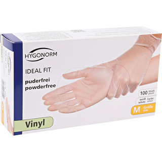 HYGONORM  Einweghandschuhe Vinyl 100st  x1  x 10 Gr. 8 / M
