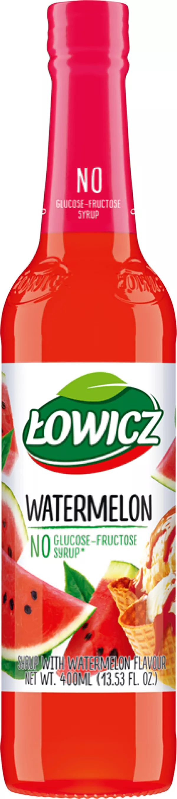 LOWICZ Syrop Arbuz 6 St. x 400 ml /  (Sirup mit Wasermelonengeschmack)