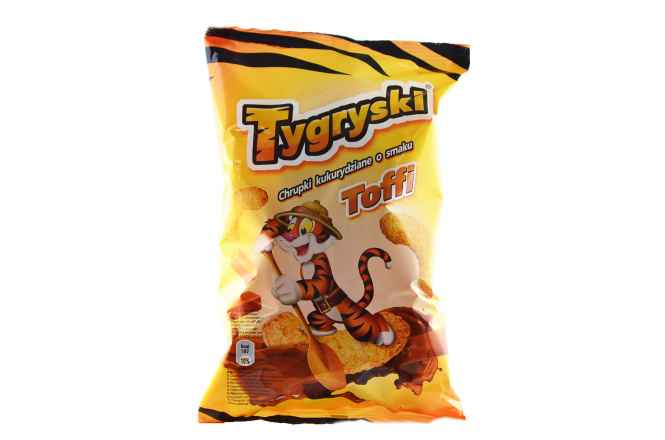 TBM Snacks Tygryski chrupki kukurydziane Toffe 70g x 20St.
