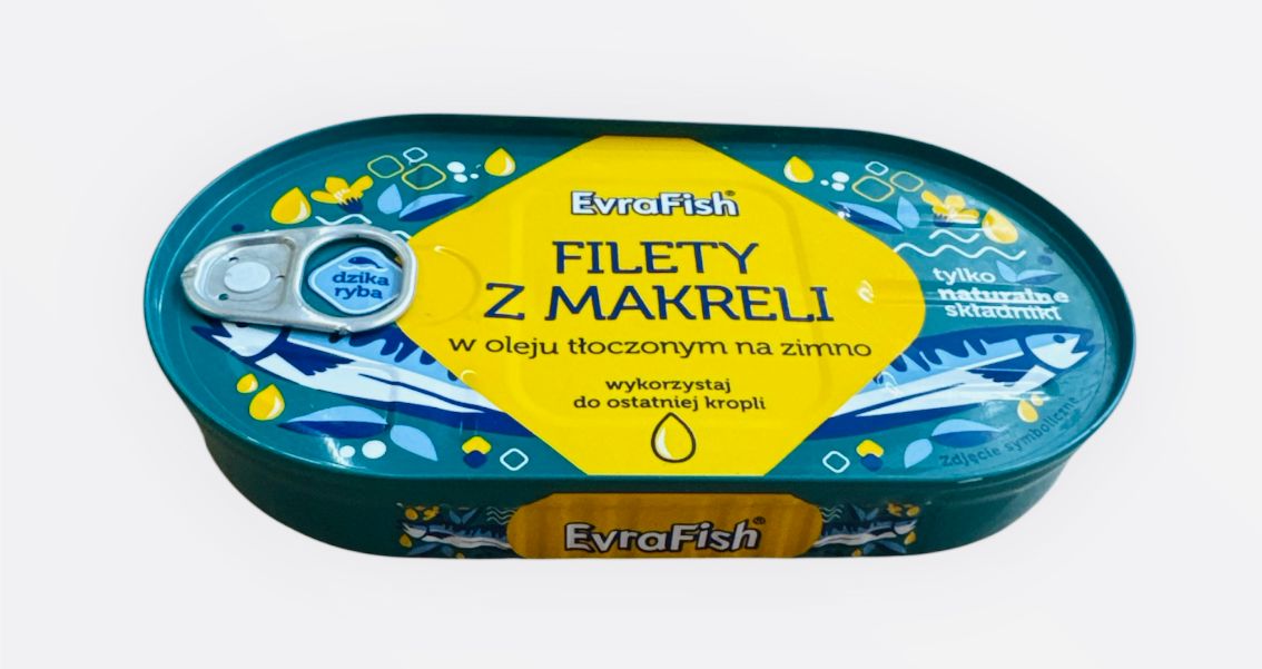 Evra Fisch Filety Z Makreli in öl 170grx 16st  ( Fischkonserve ) NEU
