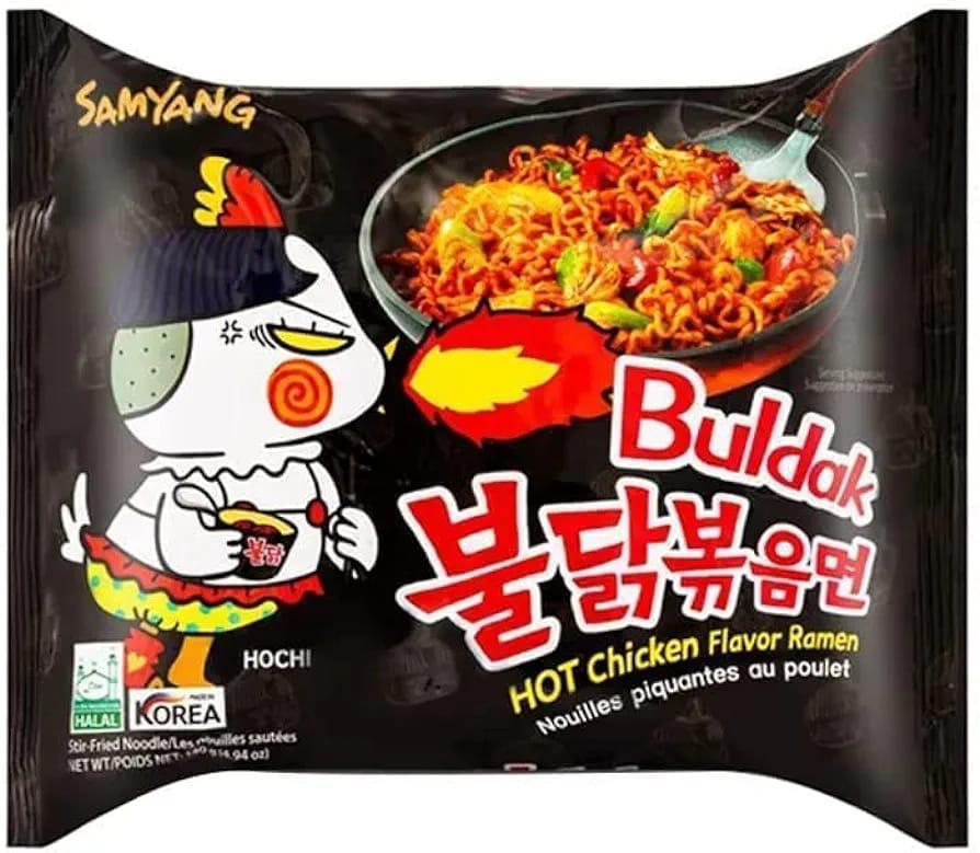 SAMYANG (  Schwarz )Instant Nudeln Scharf  (5 x 140 gr.) Pack x  8 st = 40 st En NR  Letzte nr 578 0