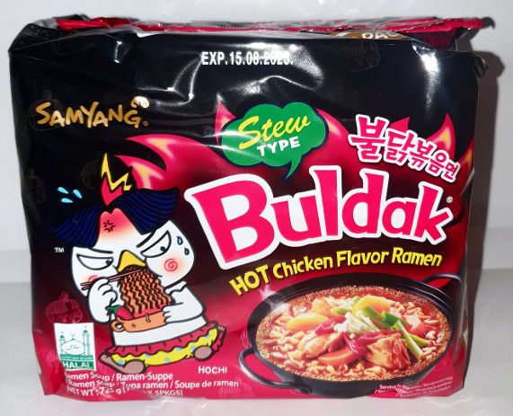 SAMYANG Instant Nudeln STEV Scharf Huhneintopf  (5st x 145 g ) x 8 st =40 st       EN NR letzte  858
