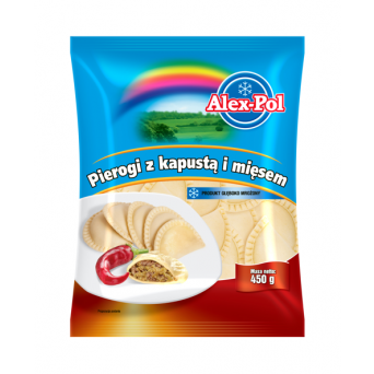 Alex-Pol Pirogi z Kapusta i miesem 450g x 8 st.