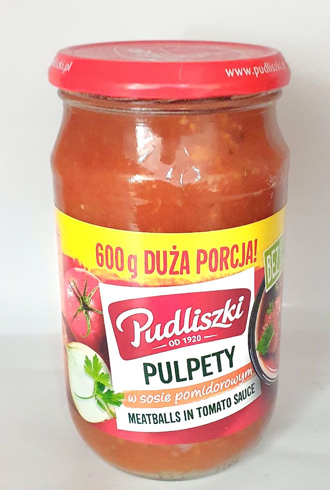 Pudliszki Pulpety w sosie pomidorowym 600g x 8St. (Fleischbällchen in Tomatensauce)