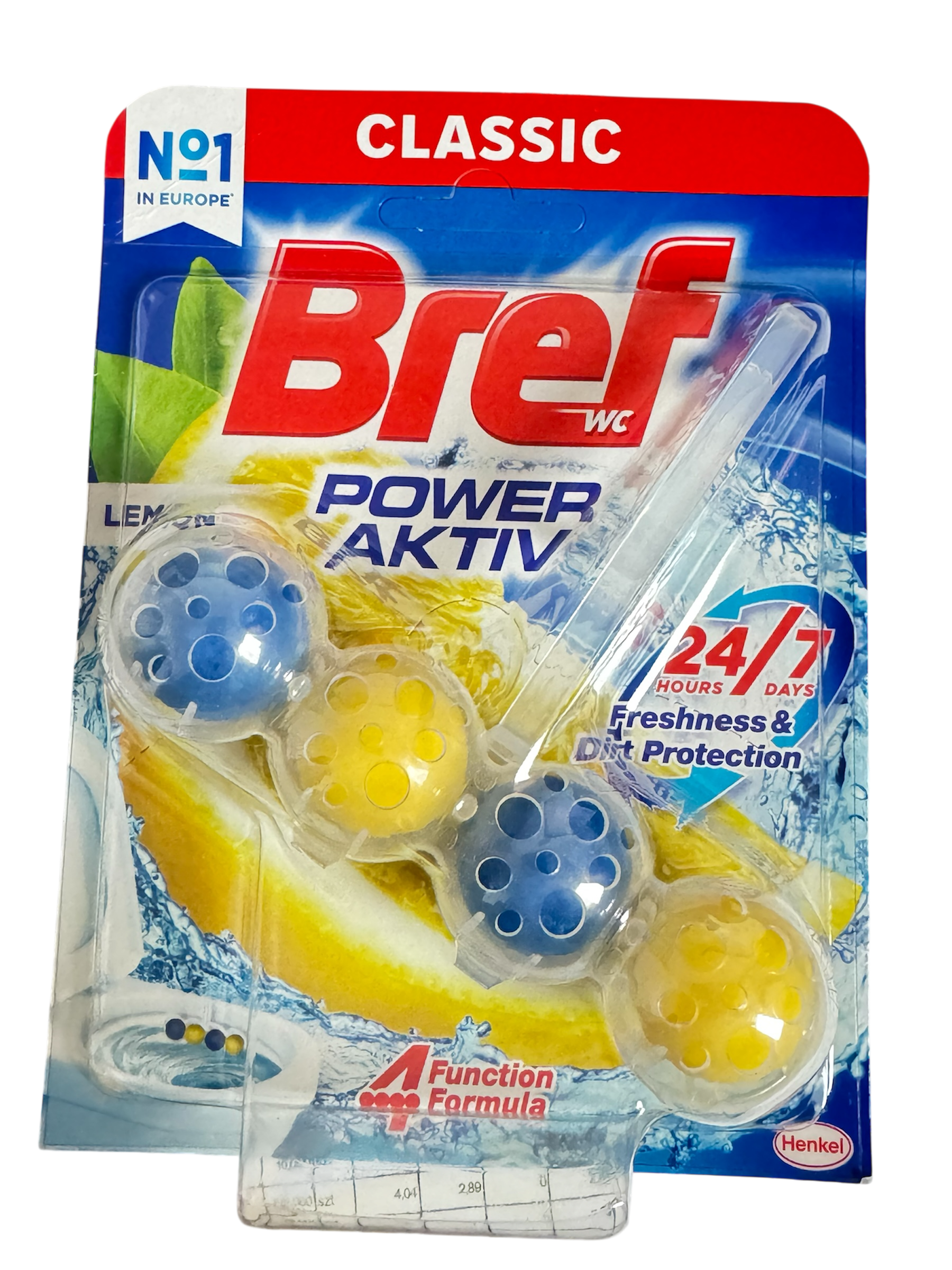 Bref Power Aktiv lemon 50g x 10st (WC duftspüller)
