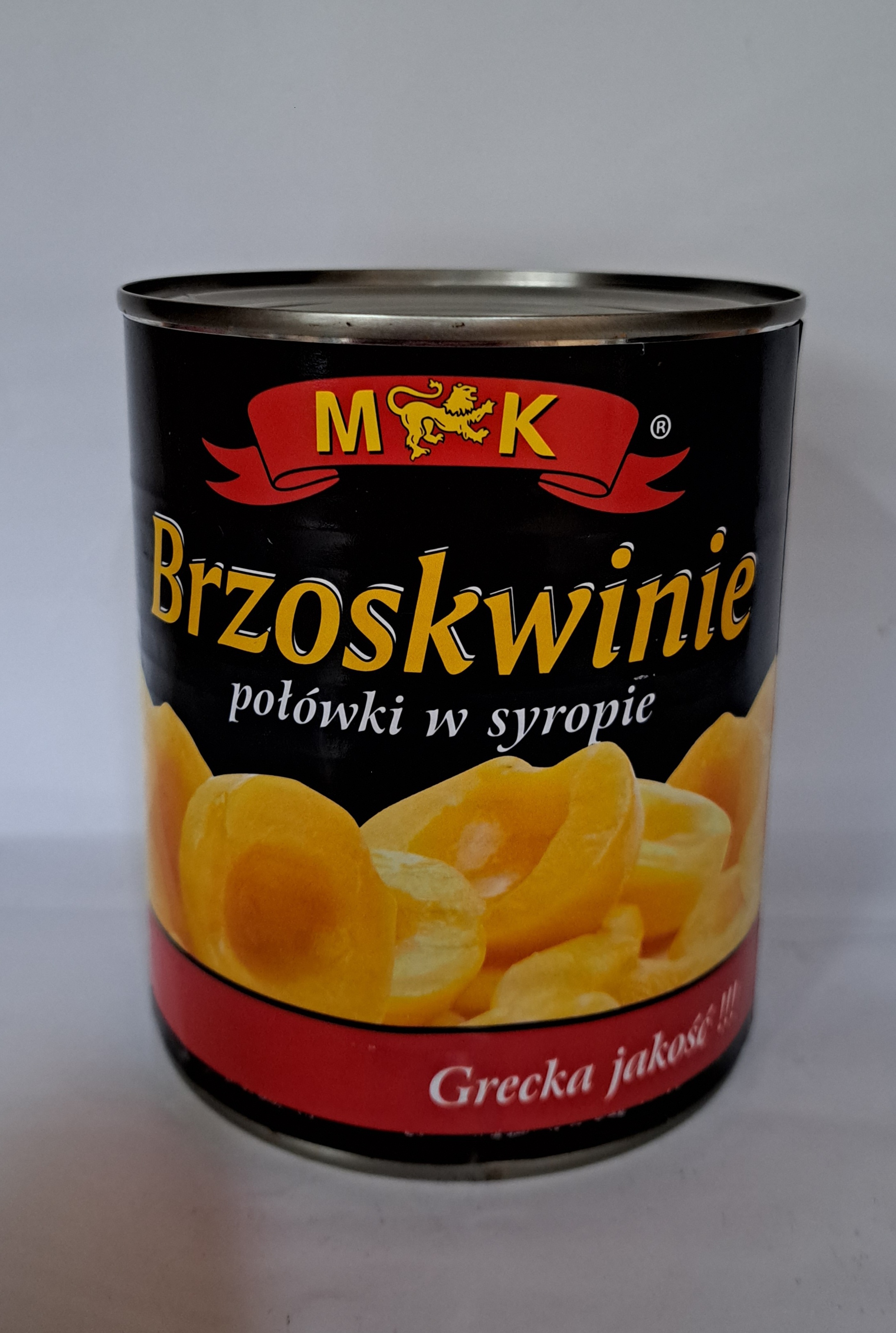 Brzoskwinya M&K  820 ml x 12 st  ( Pfirsiche Hälften in Sirup  )