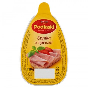 Drosed Podlaski szynka z kurczat 110g x15stk / Frühstücksfleisch