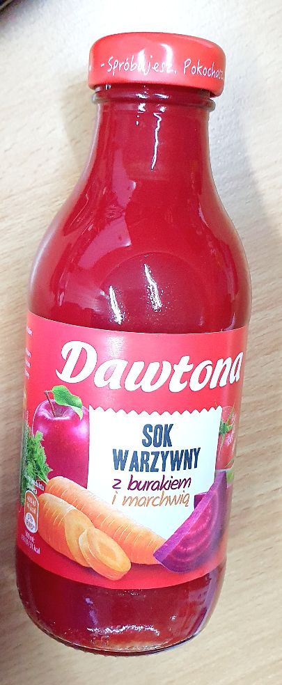 Dawtona Sok WARZYWNY z burakiem i marchwia 330 ml x 12 stk   ( Tomaten Saft mit rote bete und Möhren