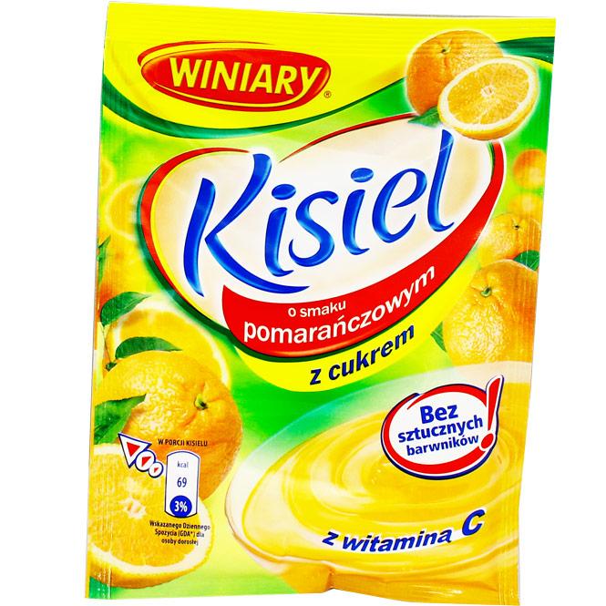 Kisiel o smaku Pomaranczowym  z cukrem 77g x 25st / Dessertpulver Winiary