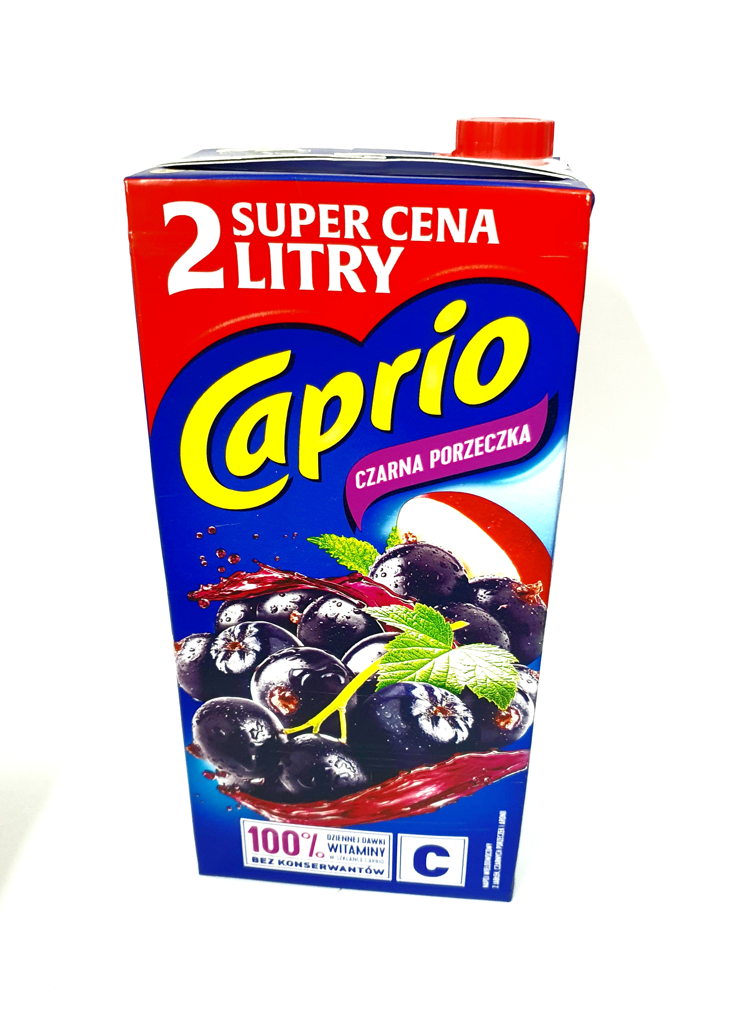 Caprio Saft 2 Litr x 6 st Schwarze Johannisbeerensaft