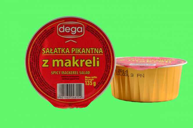 Dega Salatka Pikantna Z makreli 12st x135gr (Fisch Konserve)