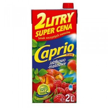 Caprio Saft 2 Litr x 6 st Malina  Jablko  ( Himbeere und  Apfel  ) Saft