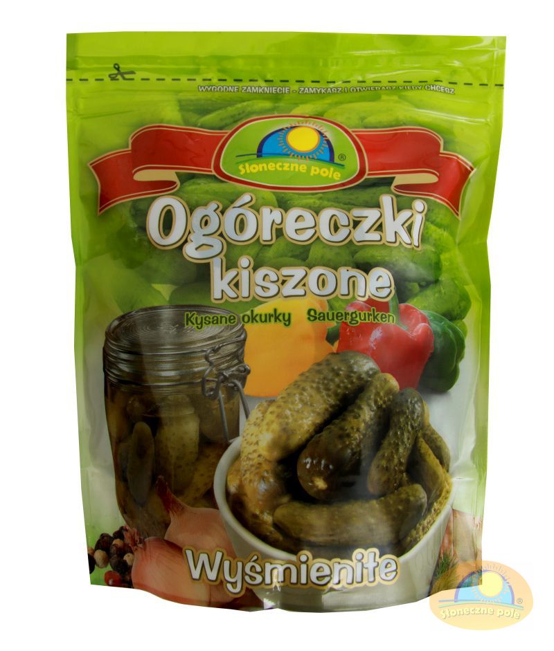 Sloneczne pole Ogorki Kwaszone 800g x 12St.   ( Fassgurken ) Stehende