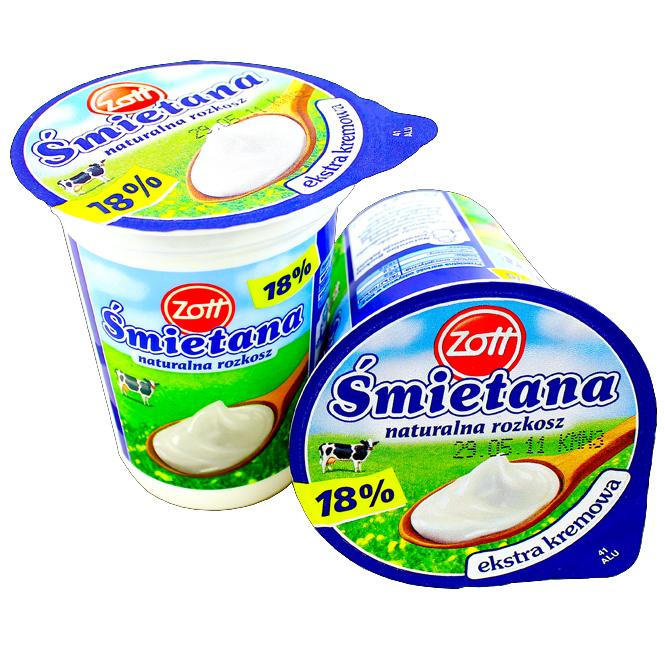 Zott Smietana 18% 330g + 30 gr x 12St.  Schmand