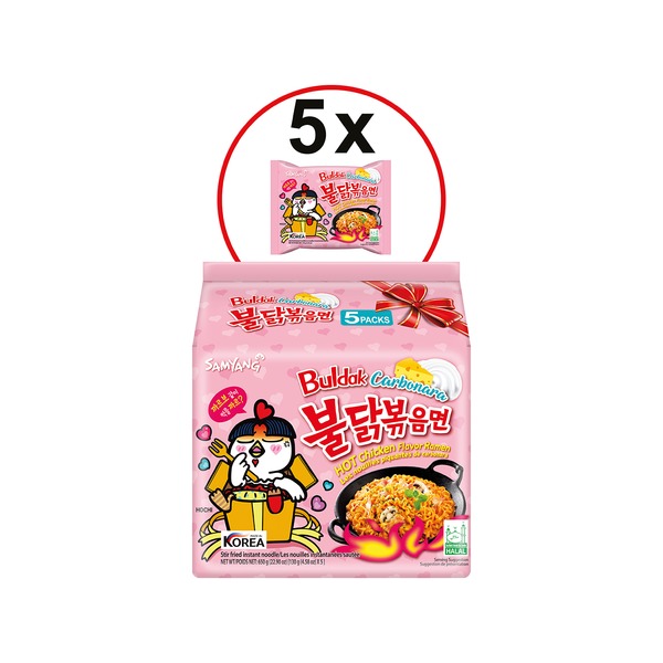SAMYANG  Instant-Nudeln Scharfes Huhn Carbonara , 40 X 5 X 130 GEN NR letzte  312