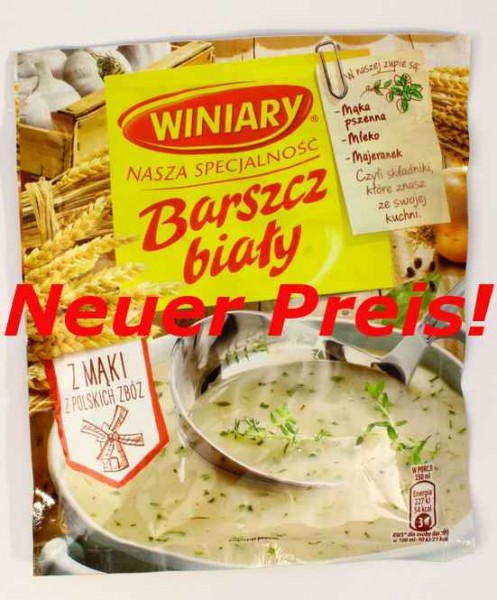 Sup Gros NASZA SPECJALNOSC Barszcz bialy 66gr x 30 st