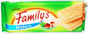 " Jutrzenka" Familijne wafelki o smaku orechowym 20St.x 180gr.Waffeln