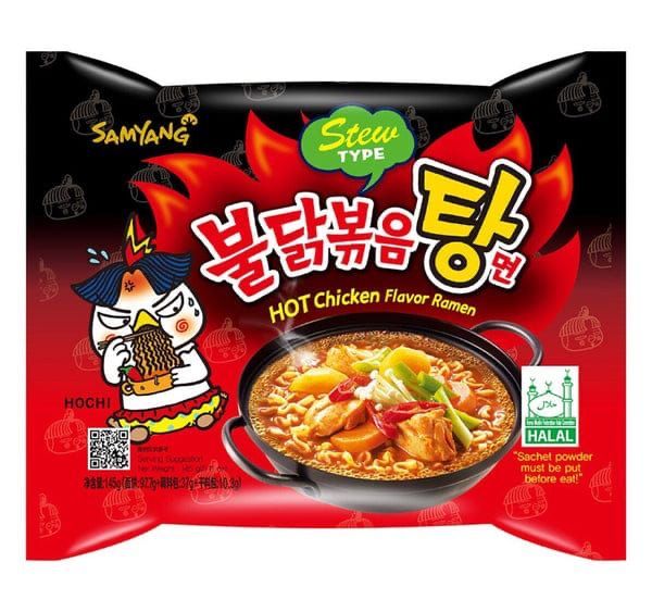 SAMYANG Instant Nudeln STEV Scharf Huhneintopf  (5st x 145 g ) x 8 st =40 st       EN NR letzte  858