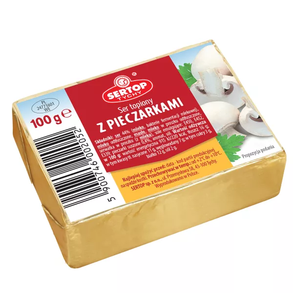 Ser Sertop 100 gr x 10 st z Pieczarkami  ( Schmelzkäse )