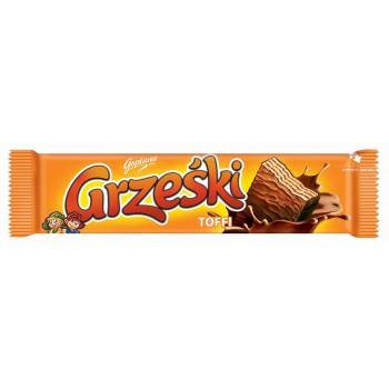 Grzeski Wafel z Toffee 36g x36 st   Waffelriegel