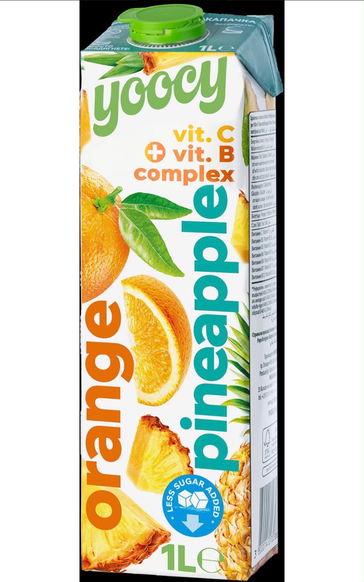 Youcy Orange Pineapple Fruchtgetränk 1L x 6st (Orange Ananas)