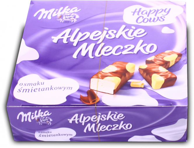 Milka Alpejskie Mleczko Happy Cows 16St. x 330g / Vogelmilch mit Sahnegeschmack
